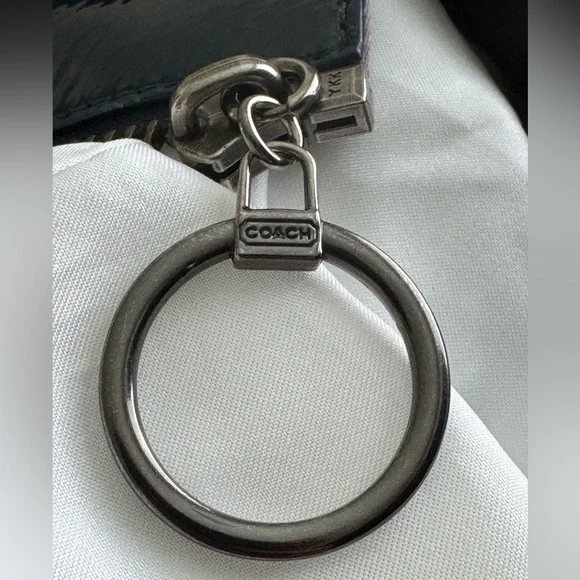 Coach Poppy Quilted Blue Patent Leather Tote Bag - Picture 10 of 14